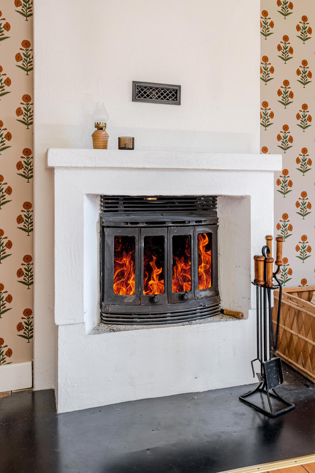 Braskaminen i vardagsrummet