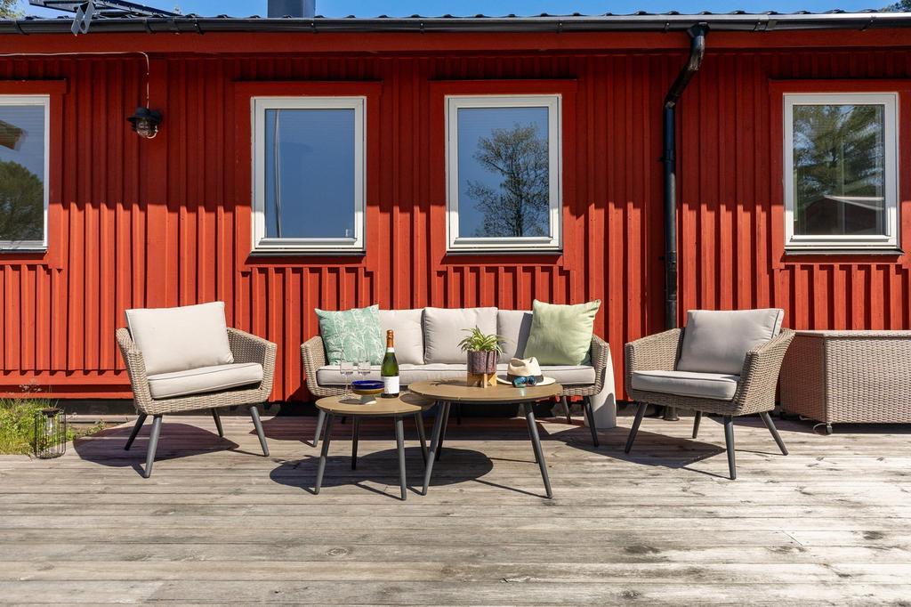 Uteplats invid huset