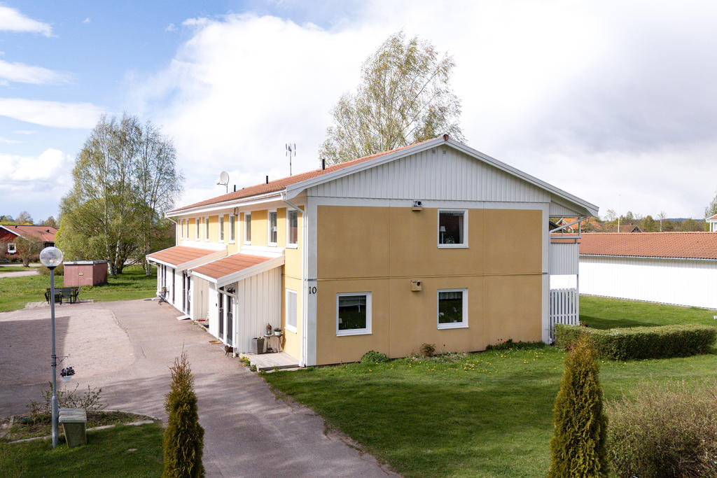 Trerumslägenhet med gavelläge