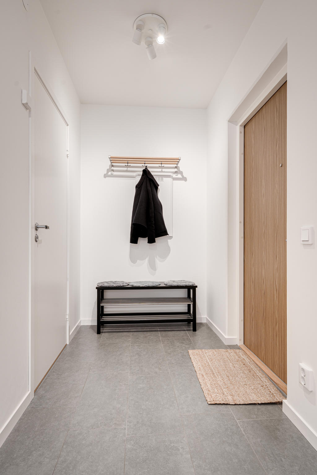 Entré med klinkergolv 