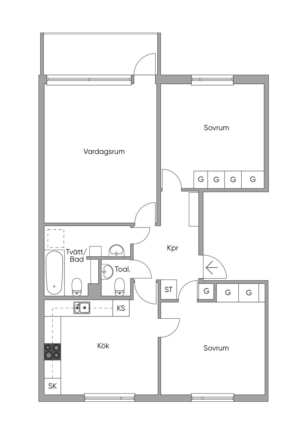 2-D skiss vissa avvikelser kan förekomma