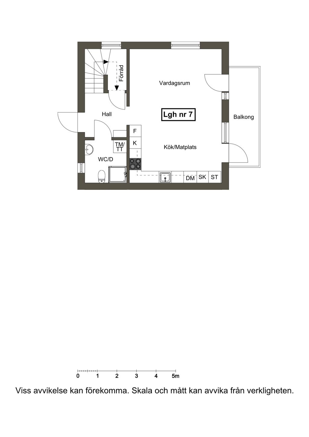 Planlösning entrévåning