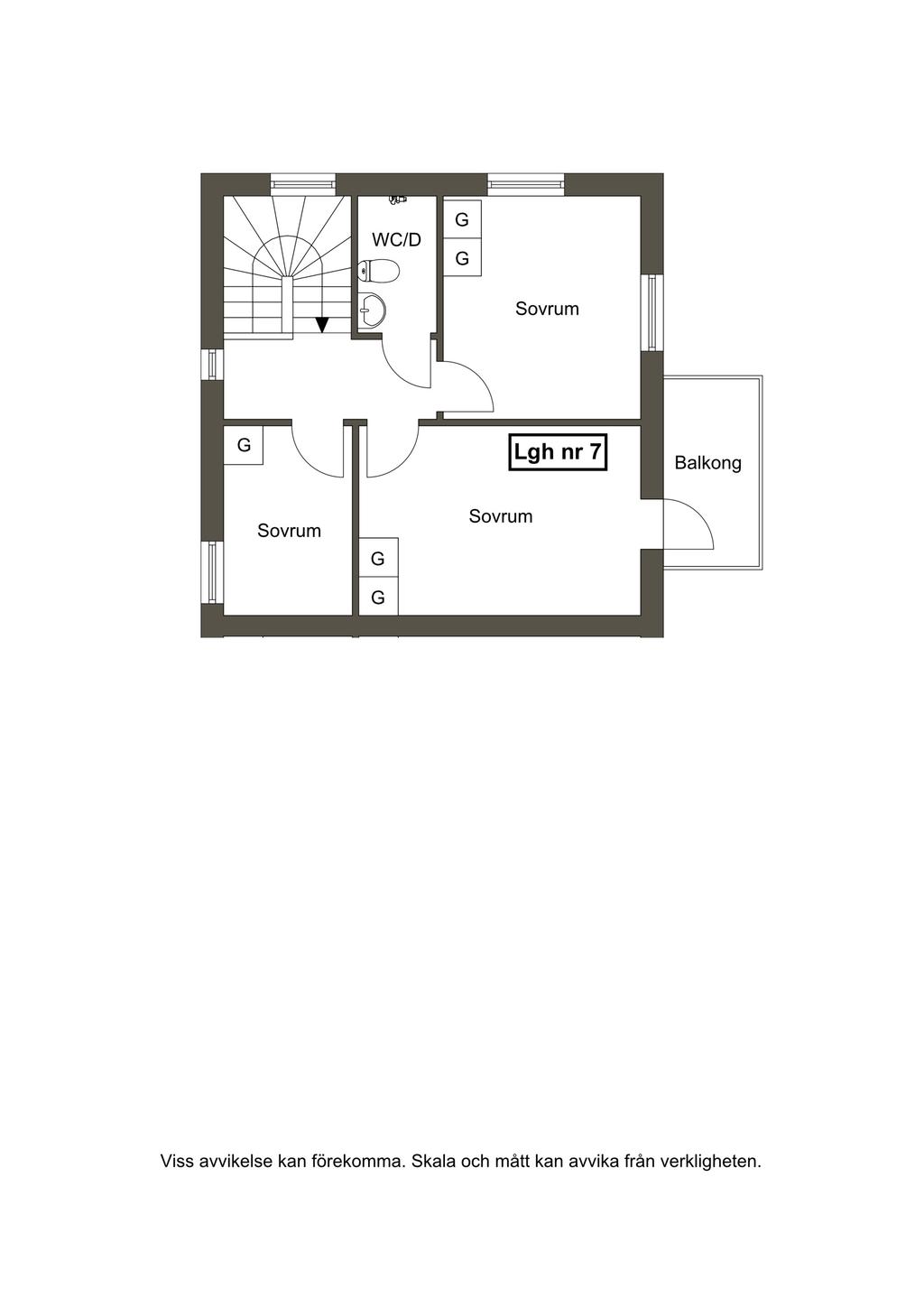 Planlösning övre plan