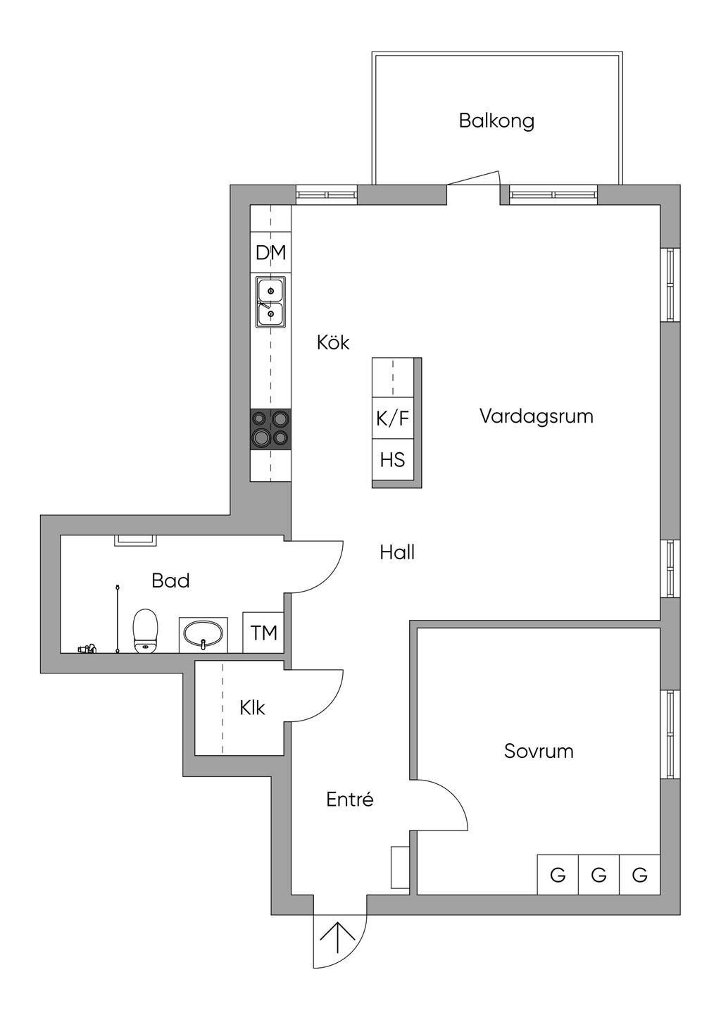 Nuvarande planlösning