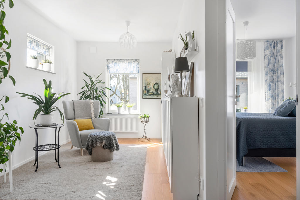 Allrum med möjlighet att göra om till sovrum