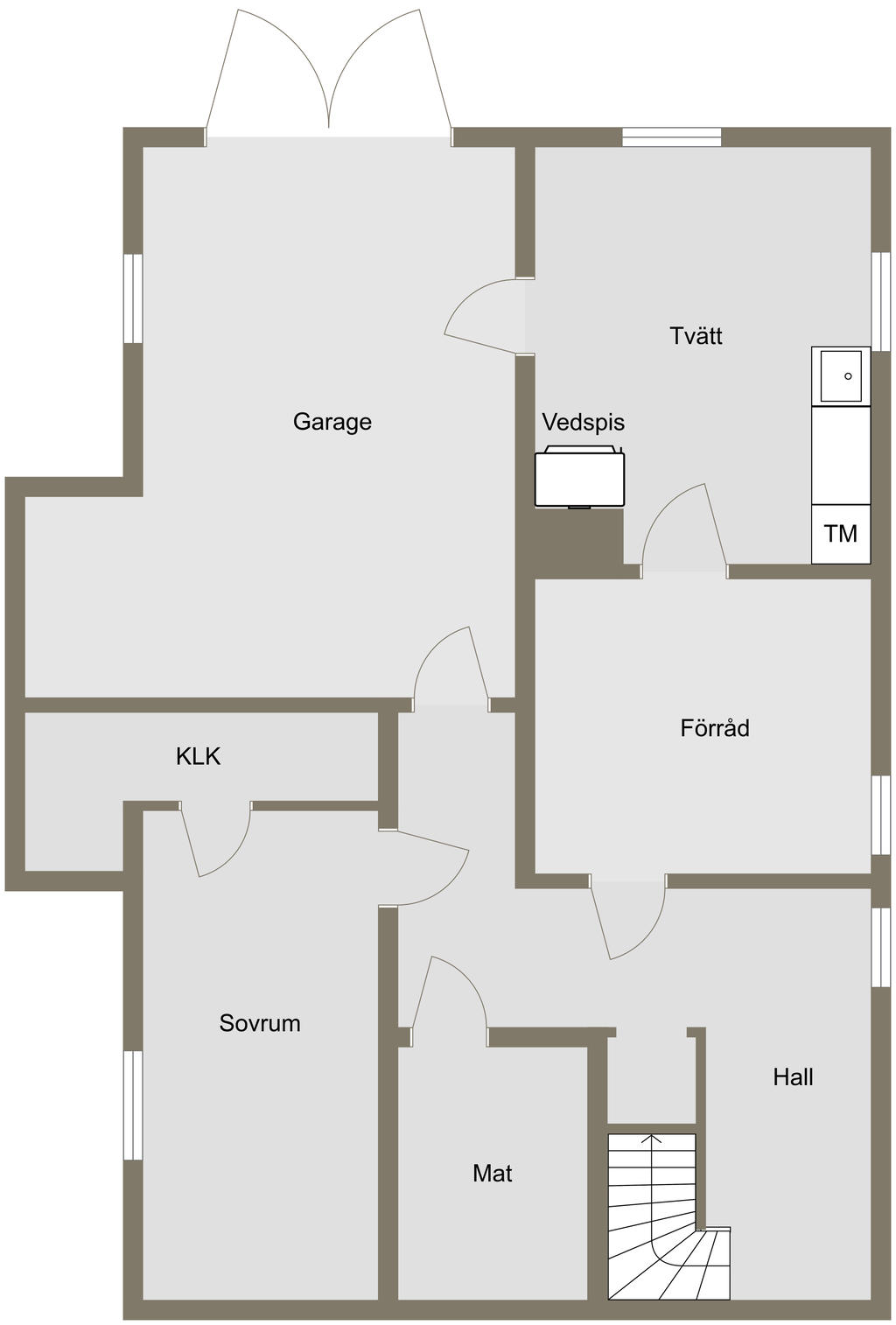Planlösning Souterrängplan