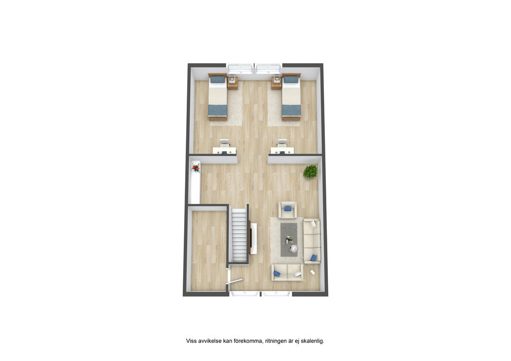 Planlösning övre plan