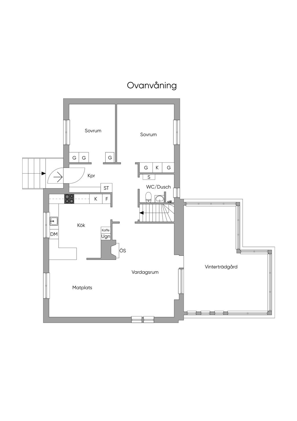 Planritning bottenvåning