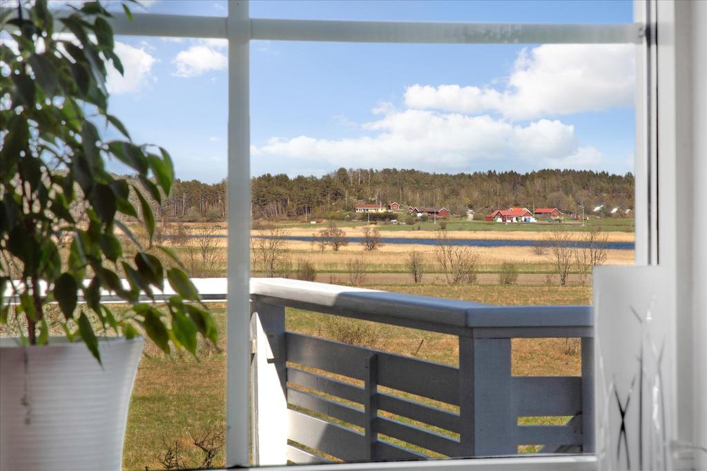 En fin utsikt inifrån huset.