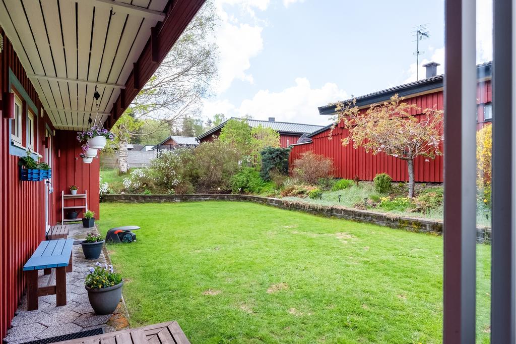 Plan fin trädgård, perfekt för barnens lek