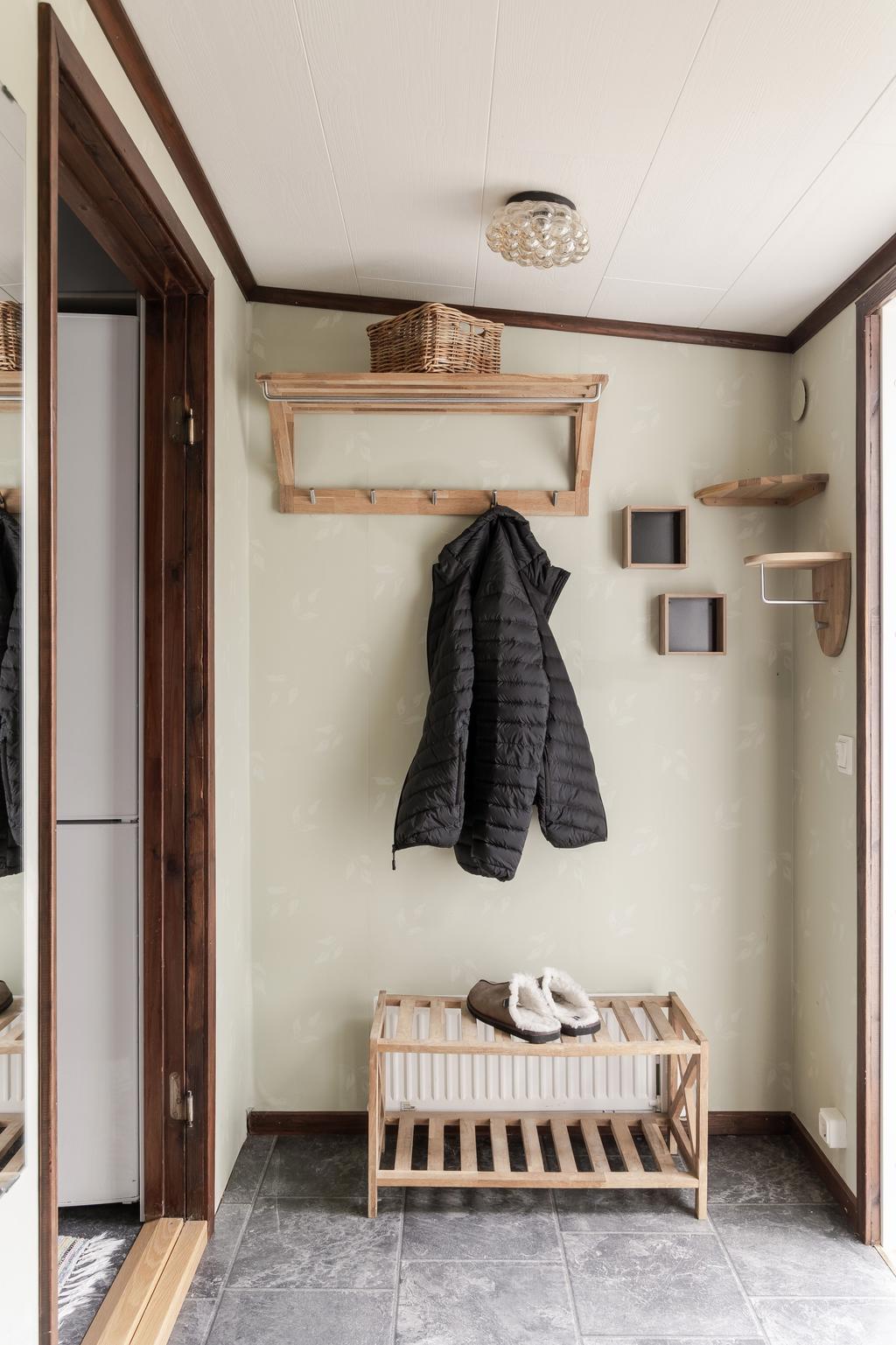 Hall med plats för avhängning