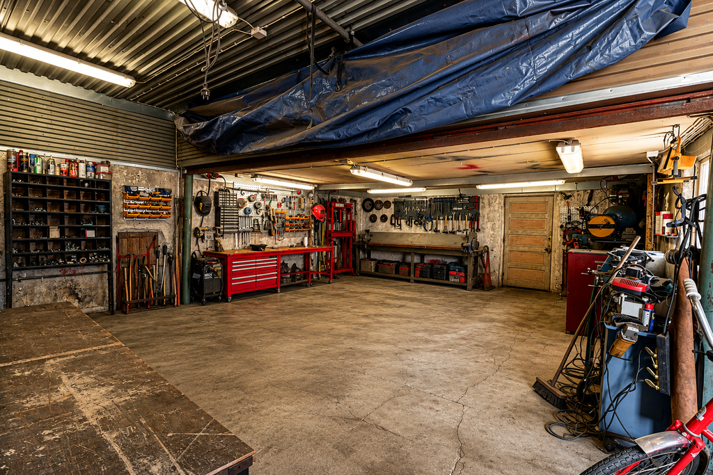 Verkstaden AI-redigerad för att kunna visa verkstadsytan bättre