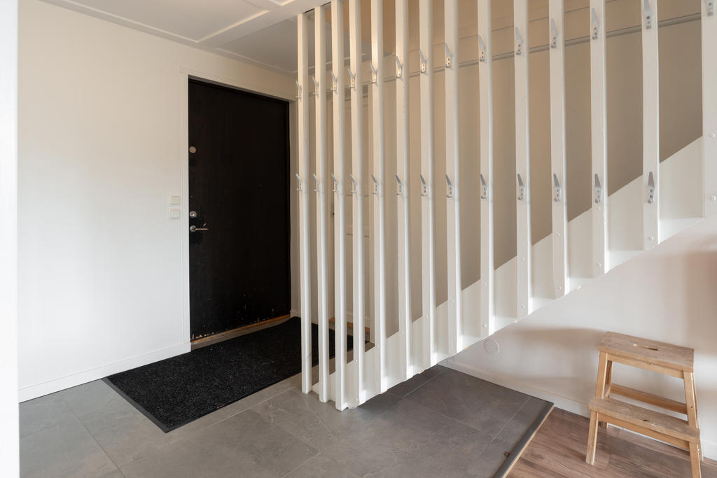Trevlig hall med golvvärme