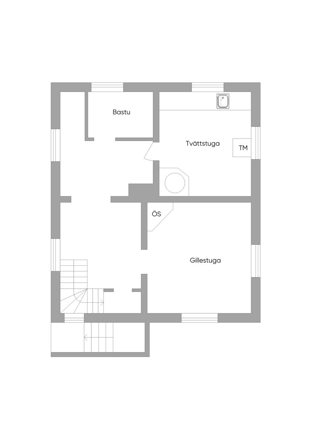 Planlösning källare