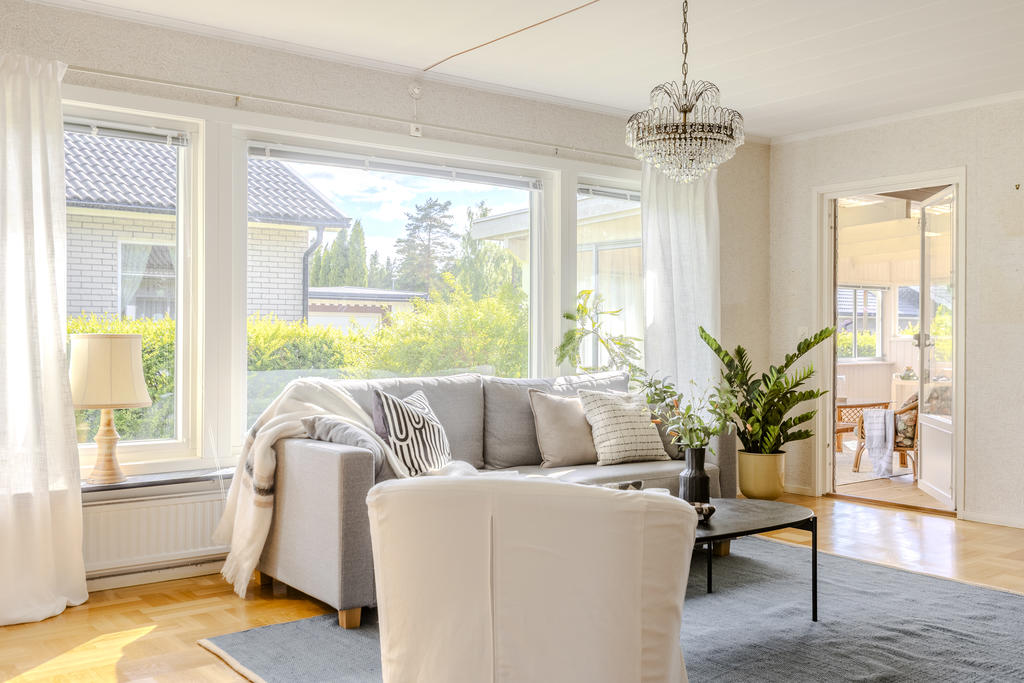 Ljust och trevligt vardagsrum
