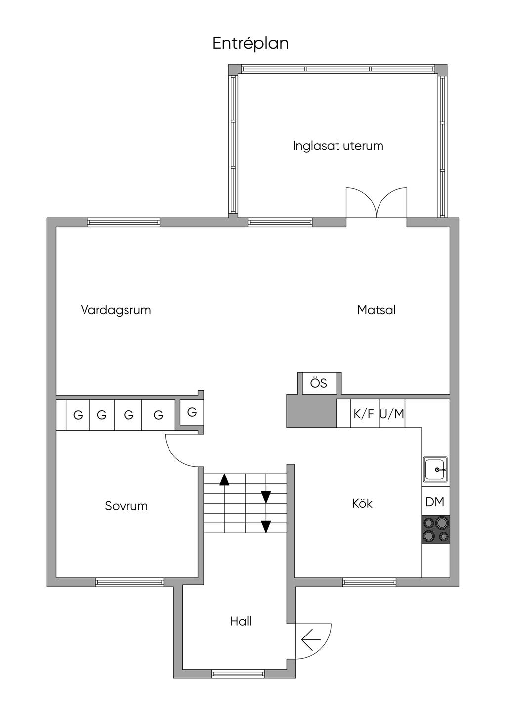 Planlösning Entréplan