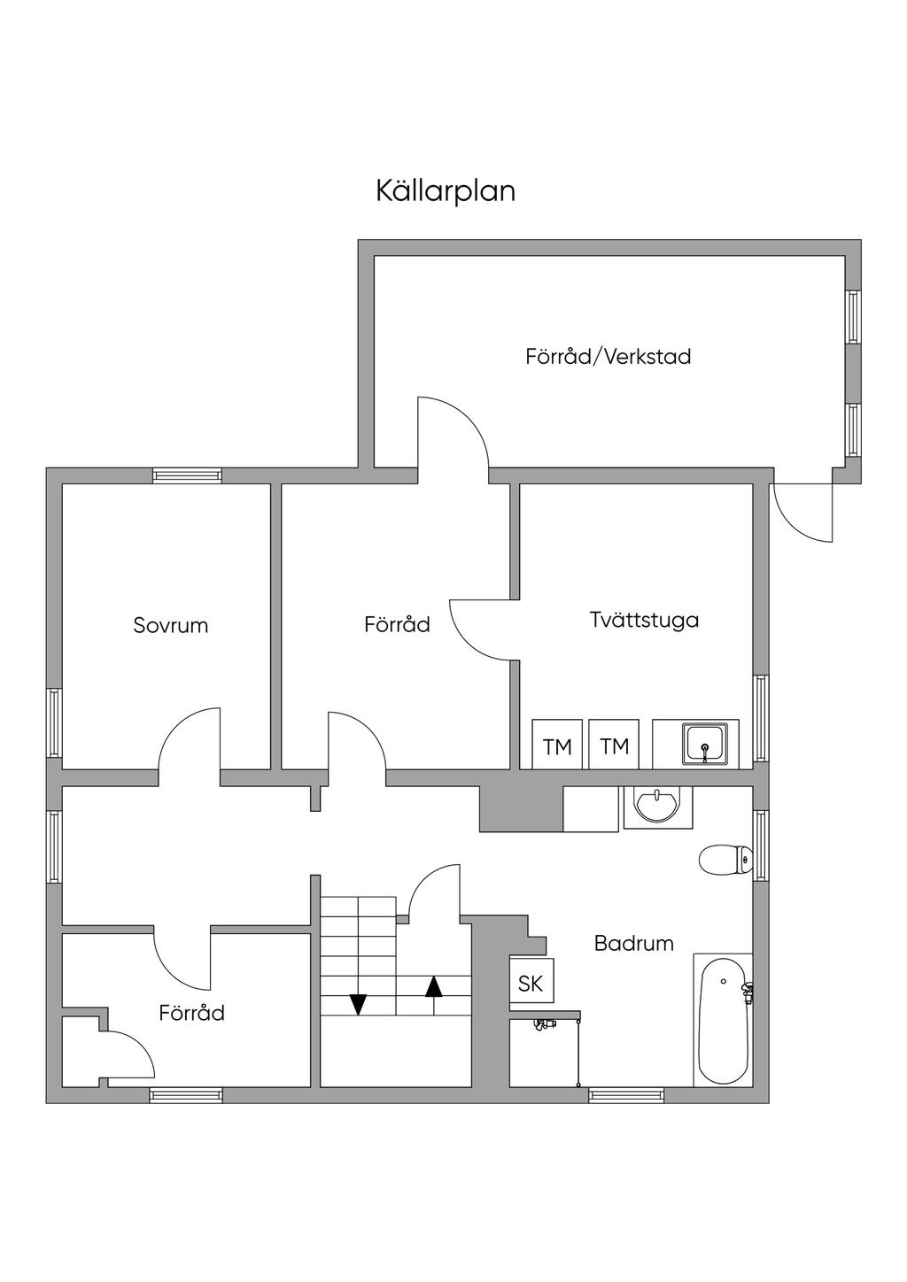 Planlösning Källarplan