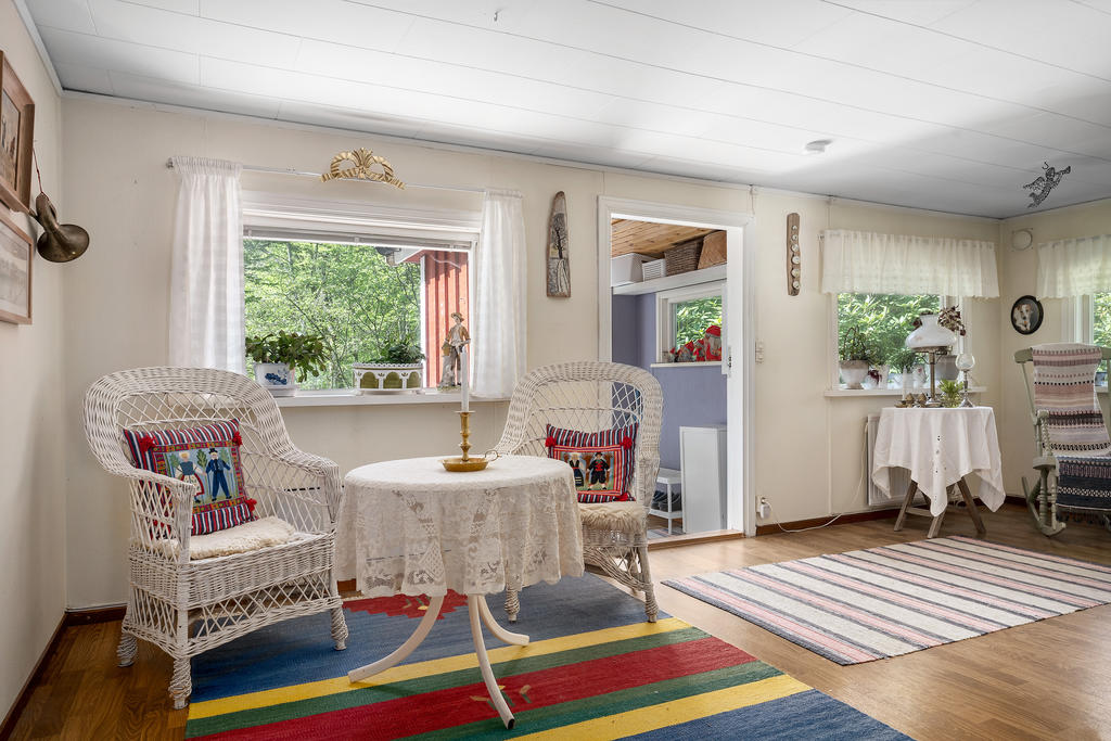 Öppen planlösning mellan matplats och allrum