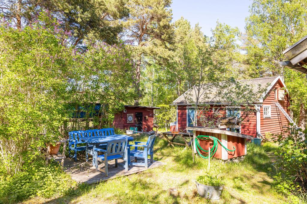 Uteplats i trädgården