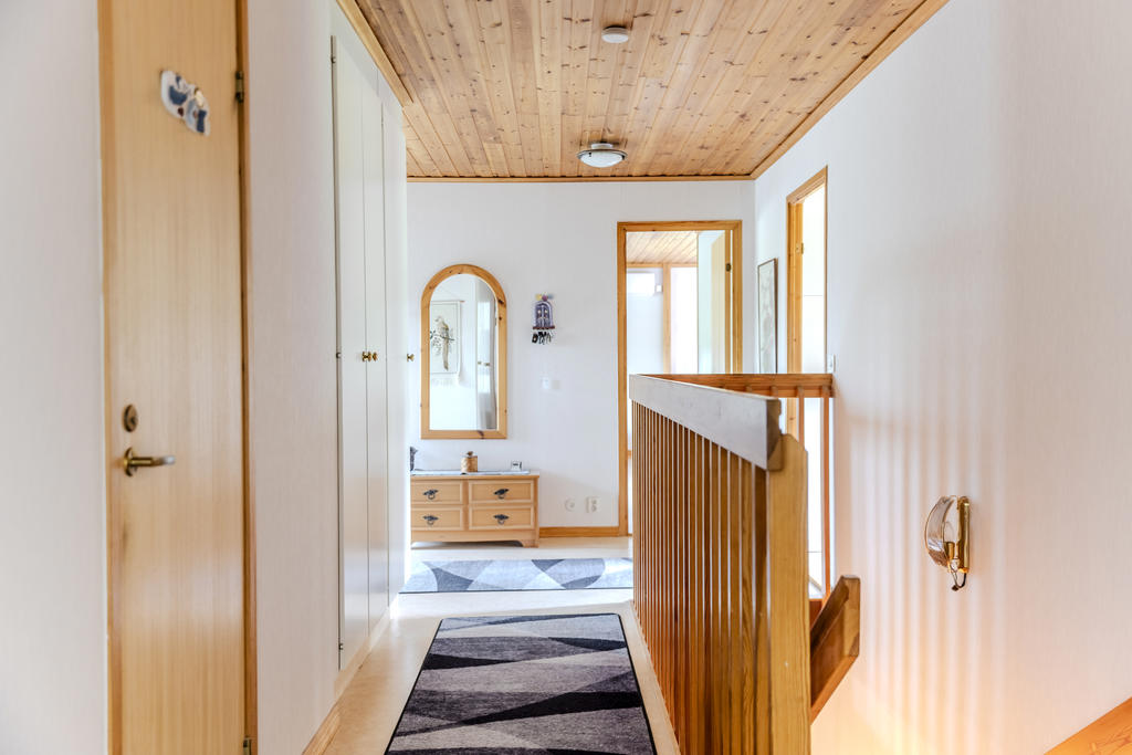 Huset har öppna ytor