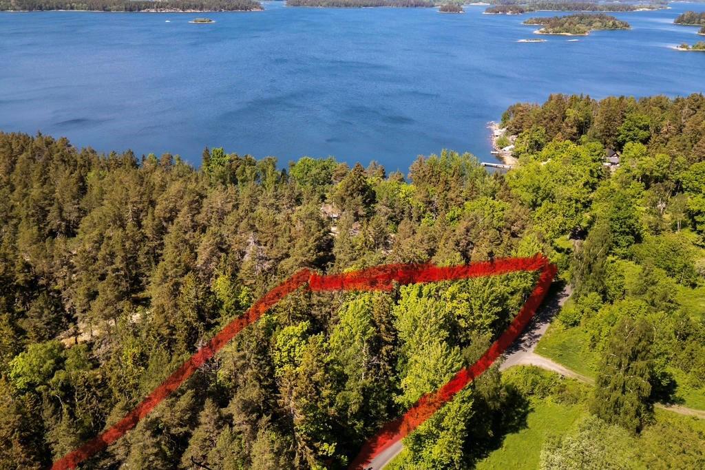 Ungefärlig gräns markerad av säljaren