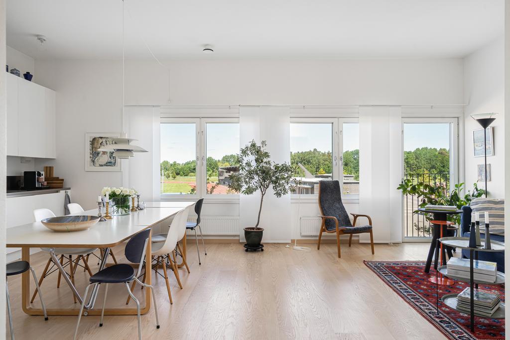 Välkomnande vy från hall