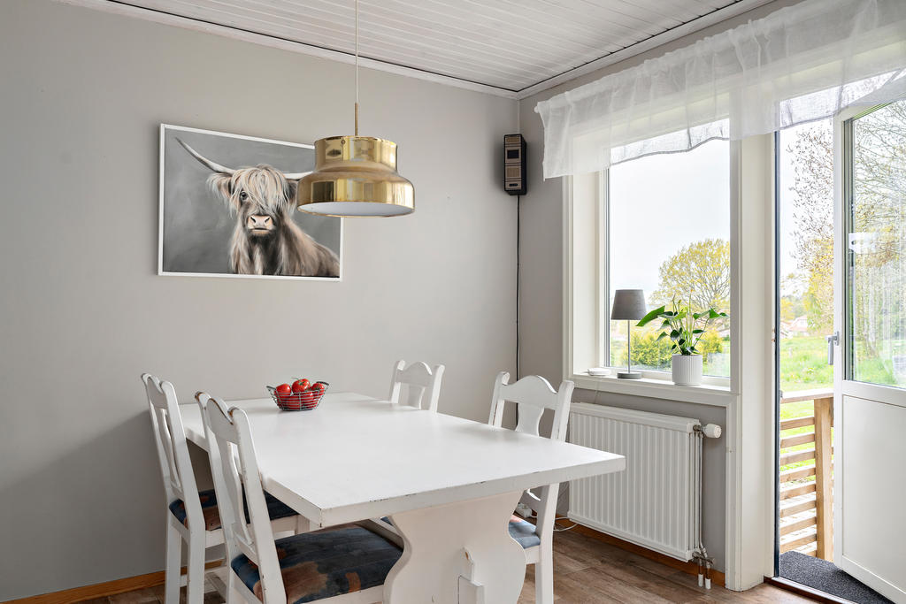 Kök med utgång till uteplats 