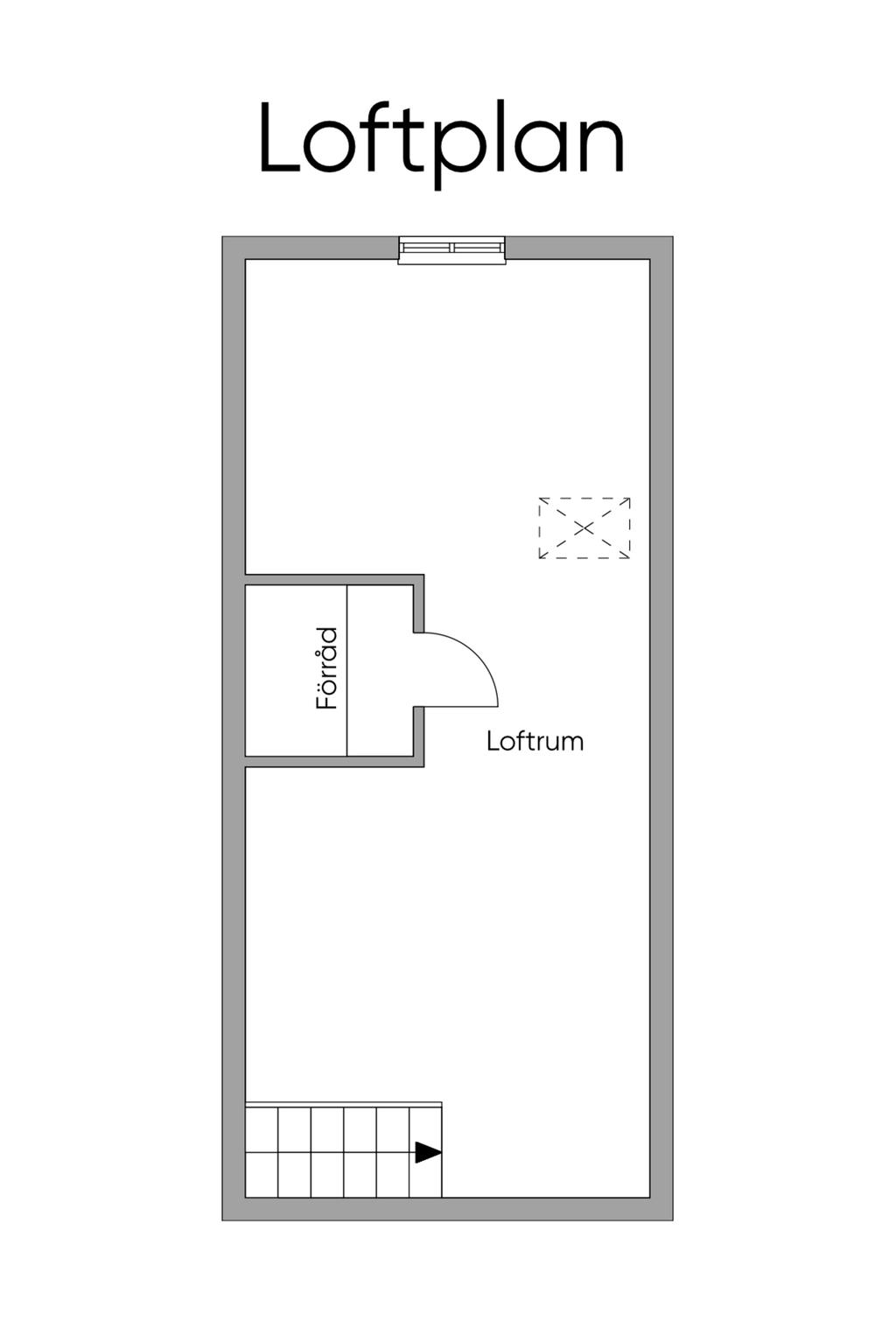 Planritning loft 