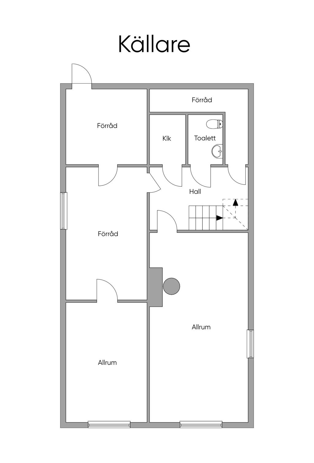 Planritning källarplan