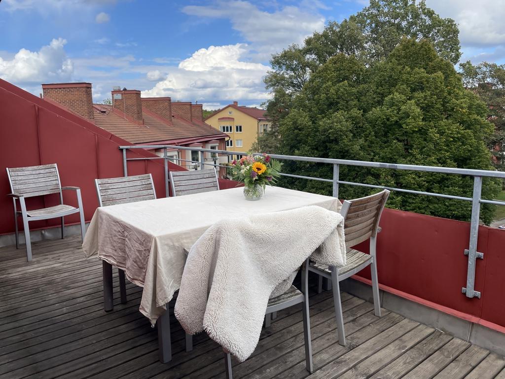 Takterrass i porten