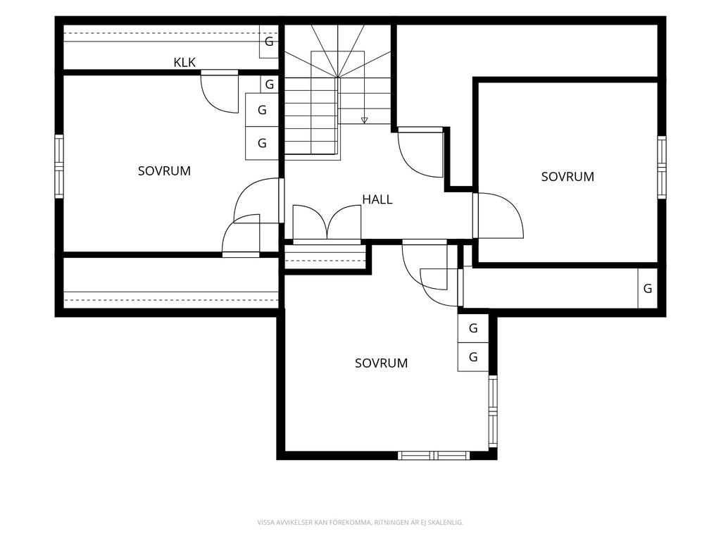 Planlösning övre plan