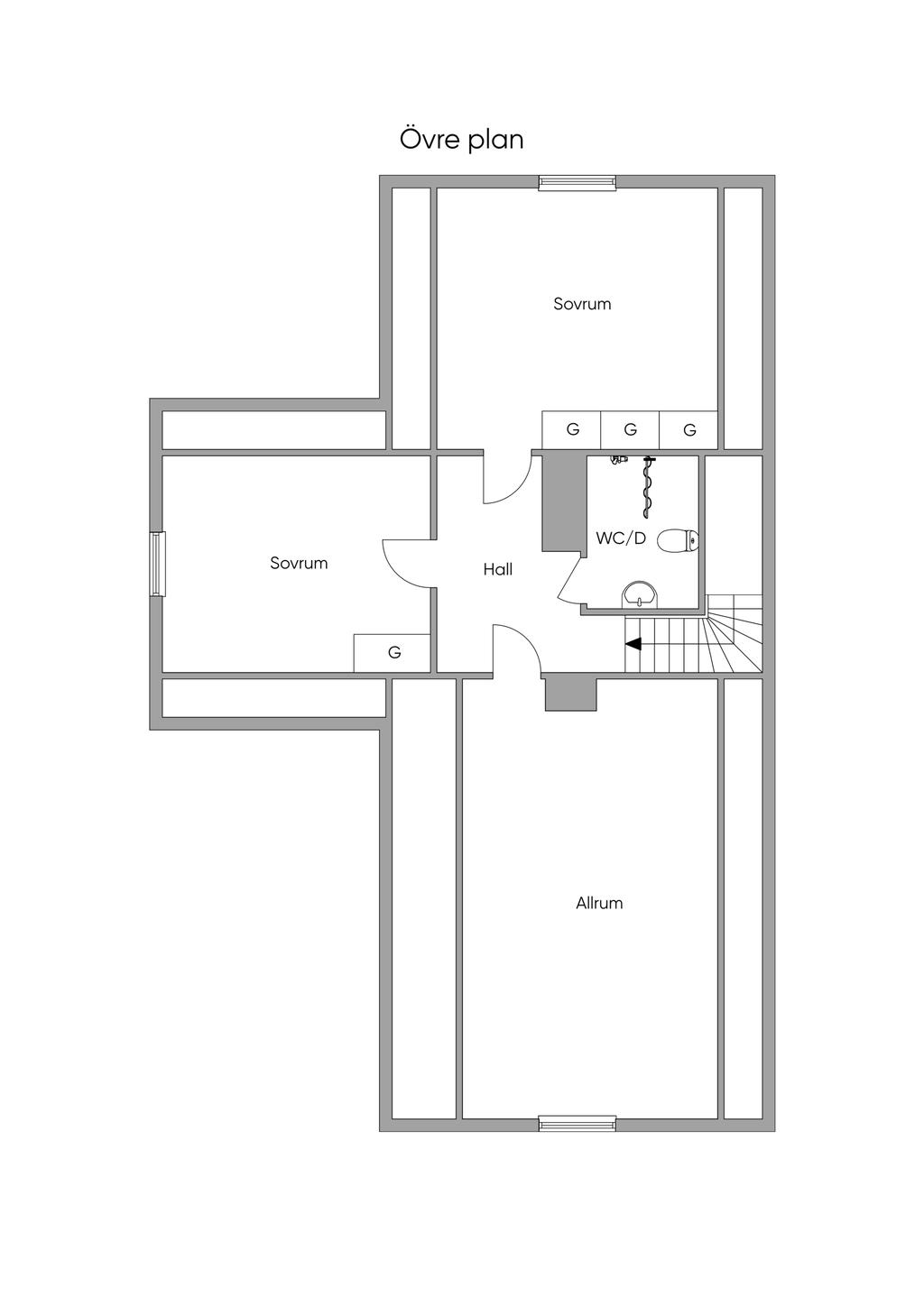 Planritning Mangårdsbyggnad