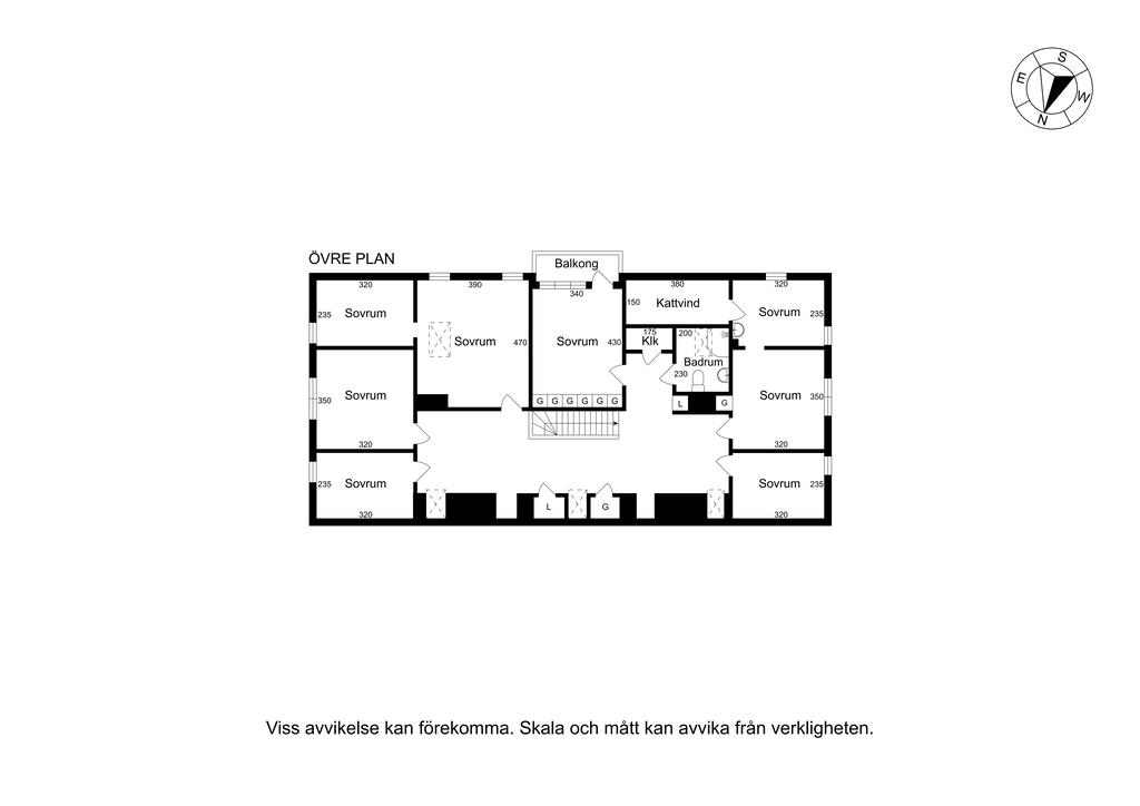 Planlösning; övre plan