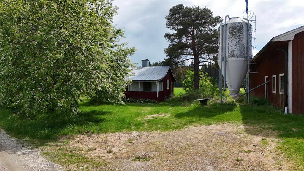 Gästuga med utsikt över mark