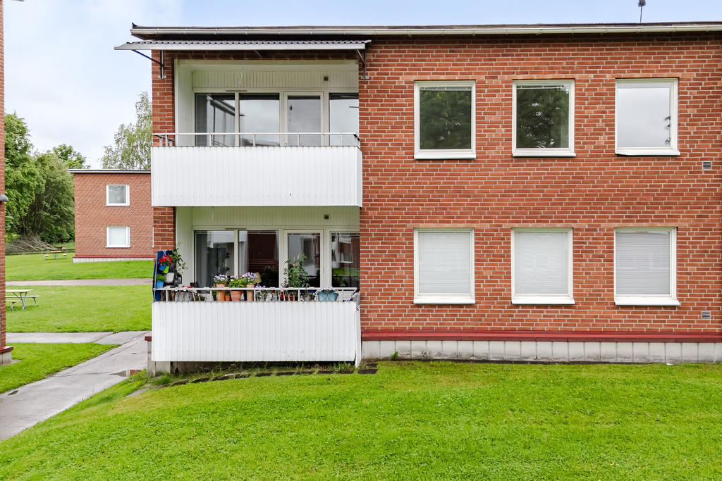 Balkong med hörnläge. 