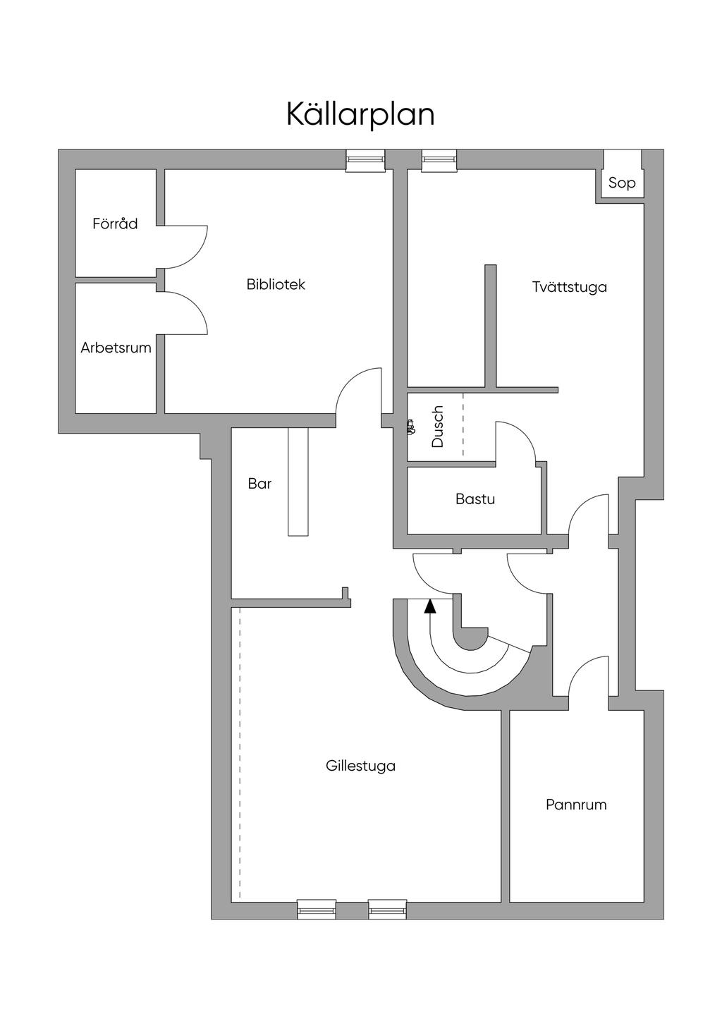 Planlösning Källarplan