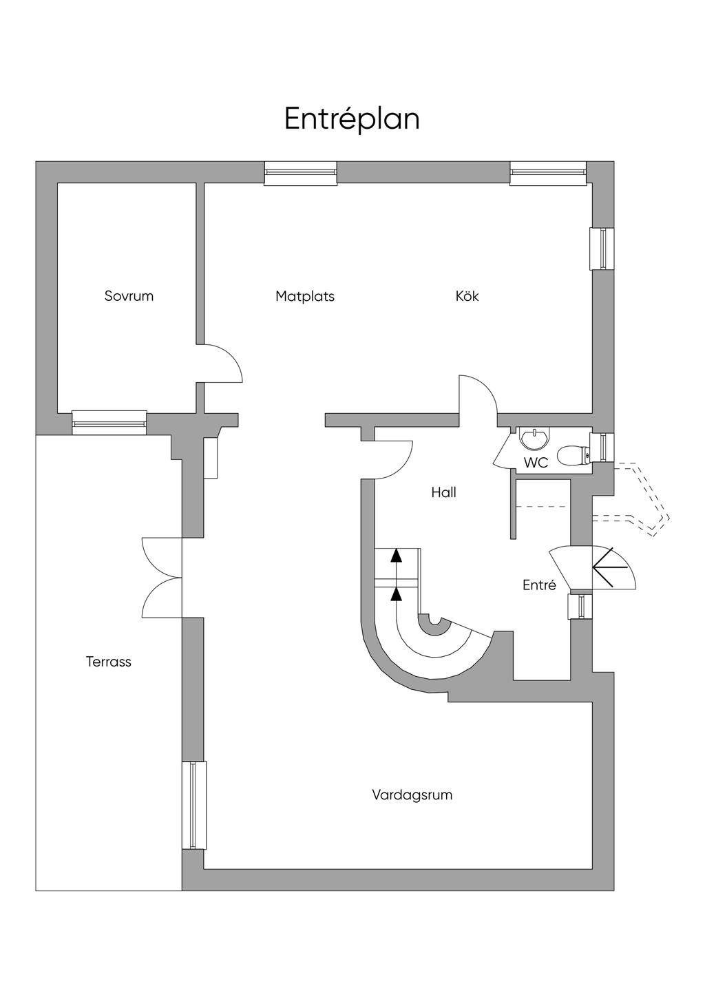 Planlösning Entréplan