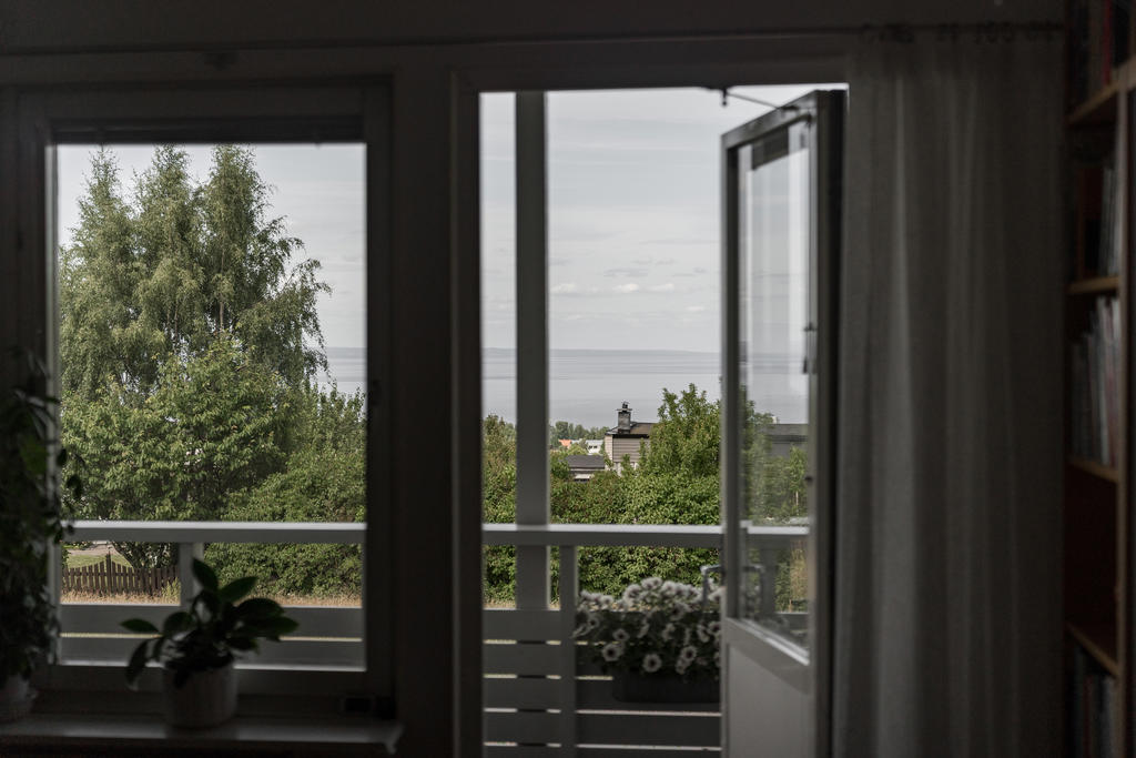 Utgång till balkong