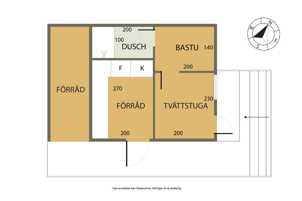 Planlösning Badrum/Tvättstuga/Bastu