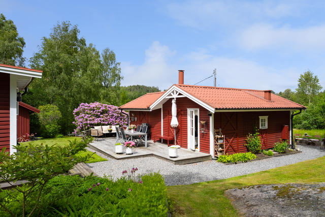 Underbar baksida med fantastiska solförhållanden!