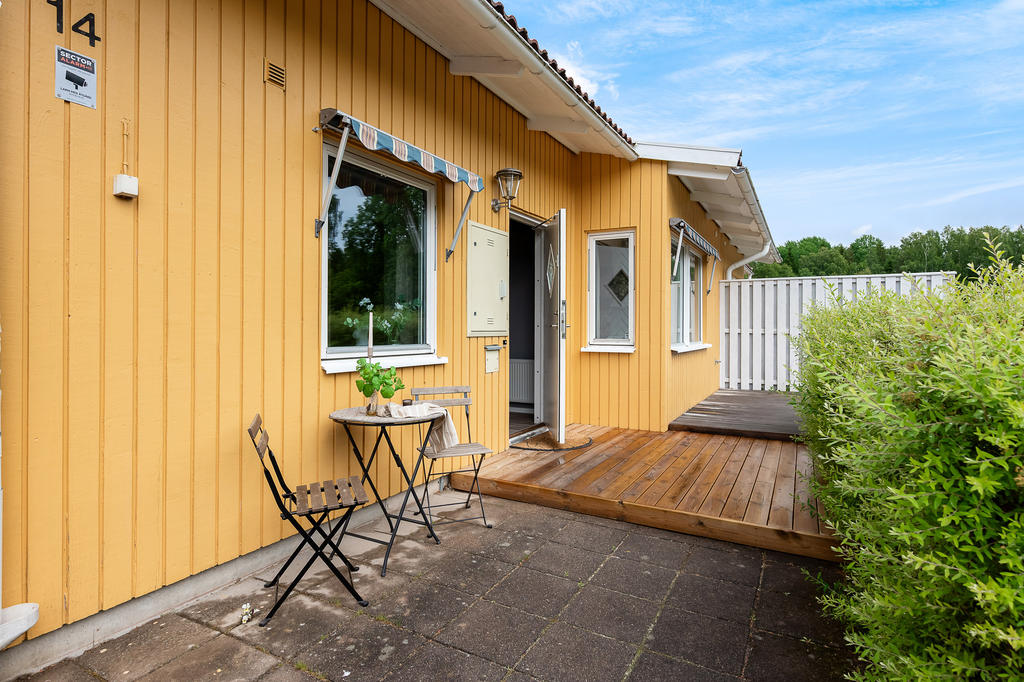 Uteplatsen på framsidan
