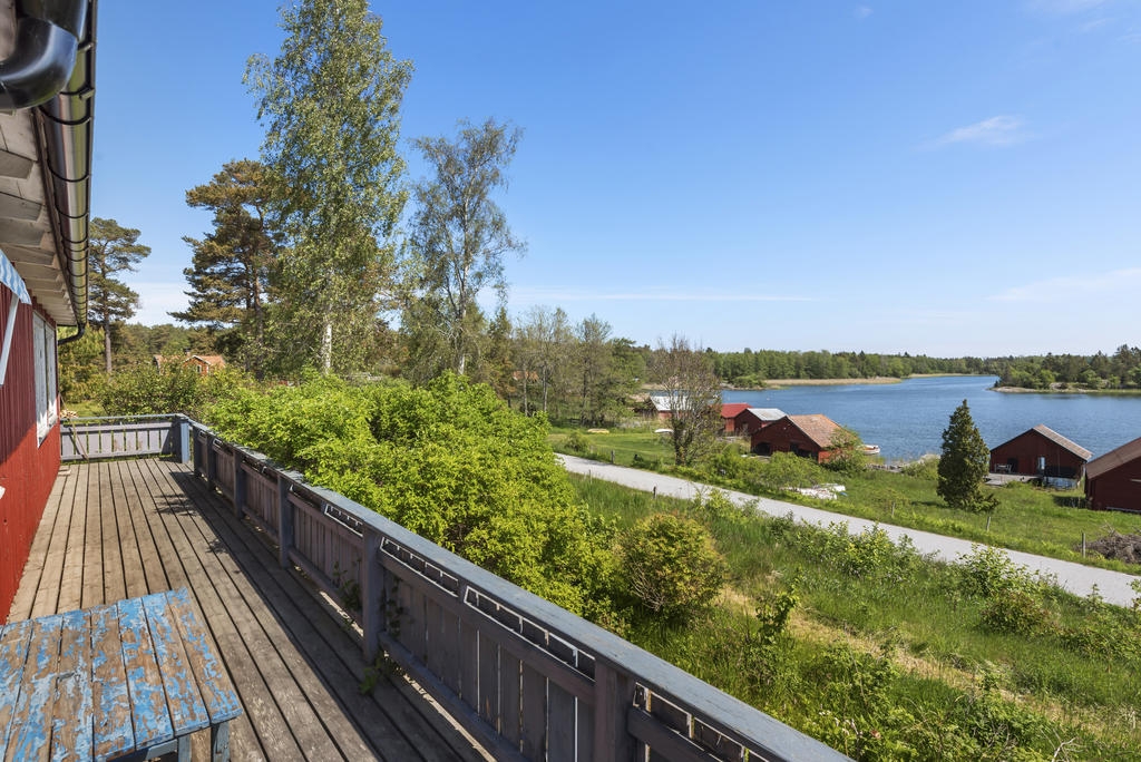 Härlig havsutsikt från altanen