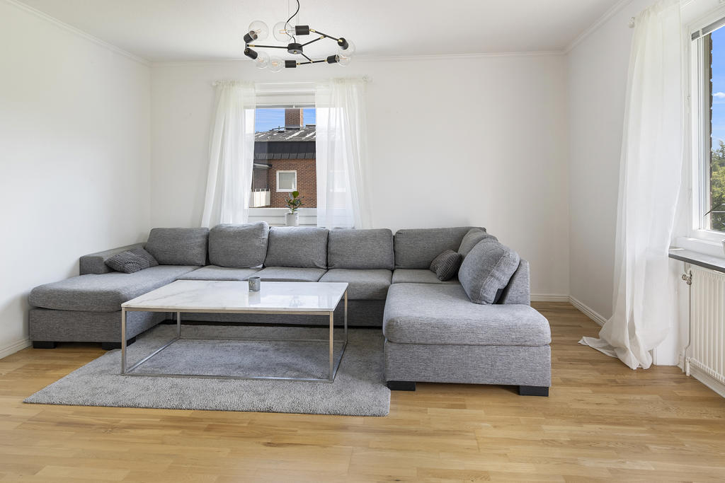 Plats för stor soffa