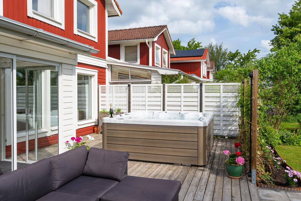 Spabad på altanen