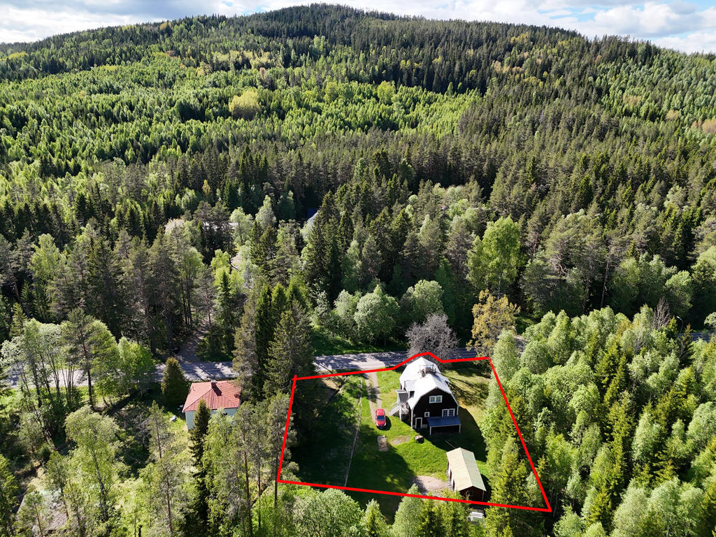 En fastighet med naturen som närmsta granne.