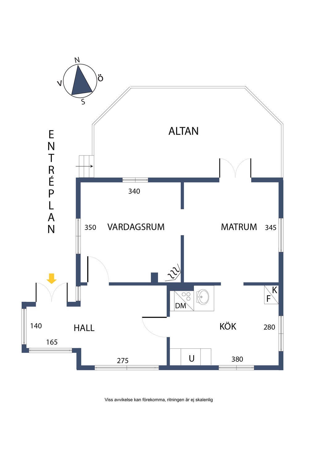 Planlösning, entréplan