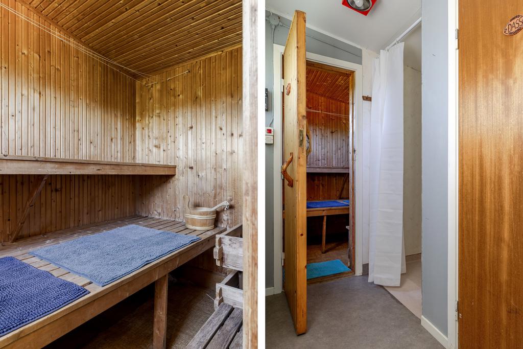 Bastu i servicebyggnad 