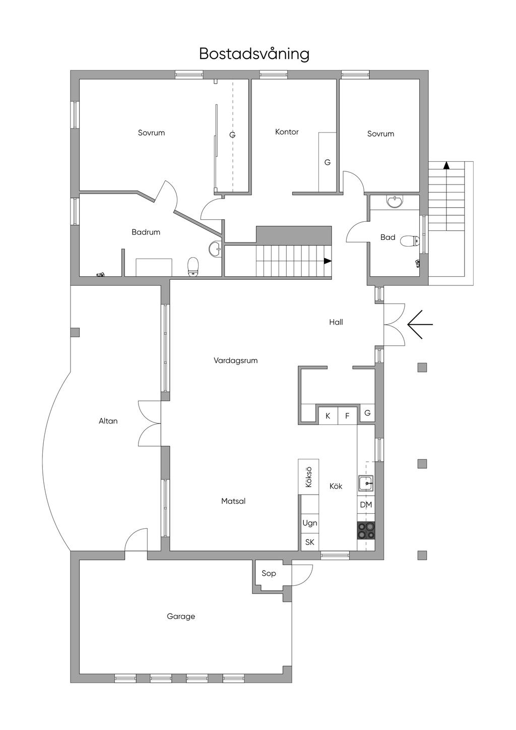 Planlösning Entréplan