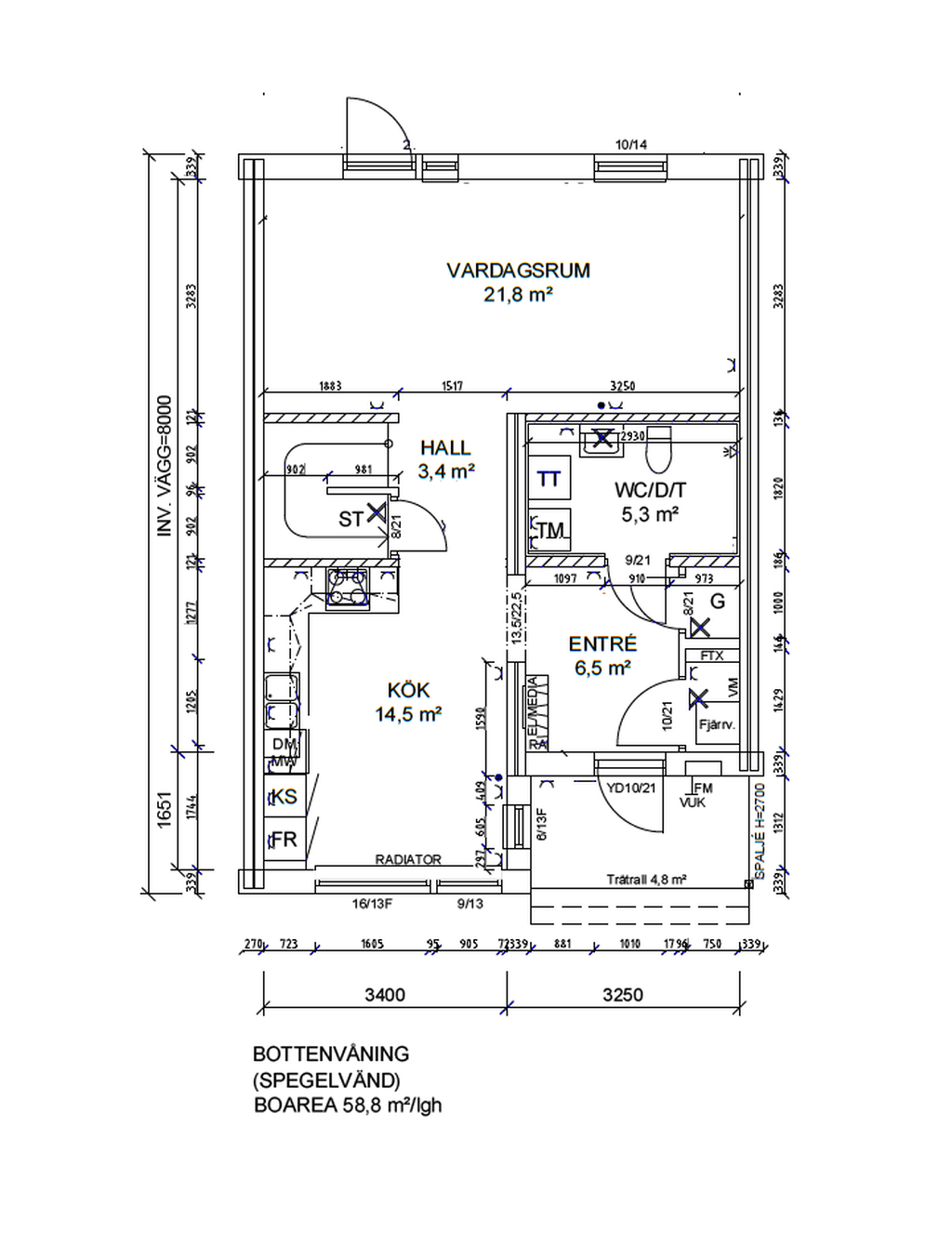 Planritning entréplan