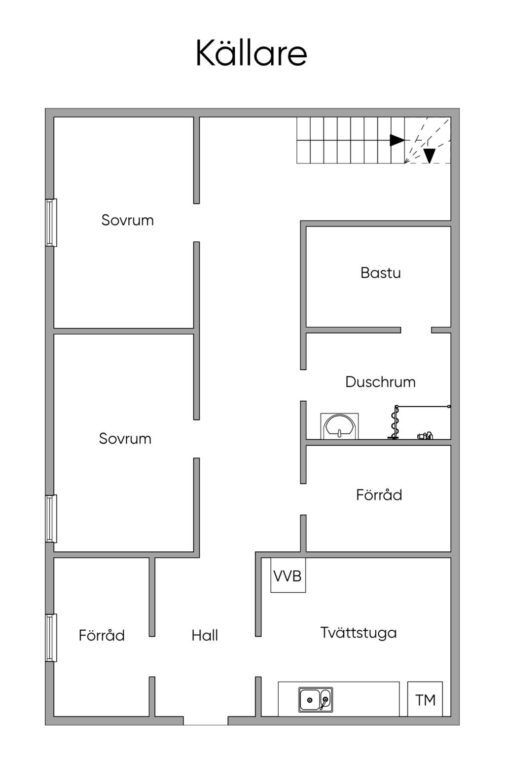 Planritningen är inte uppmätt/skalenlig.